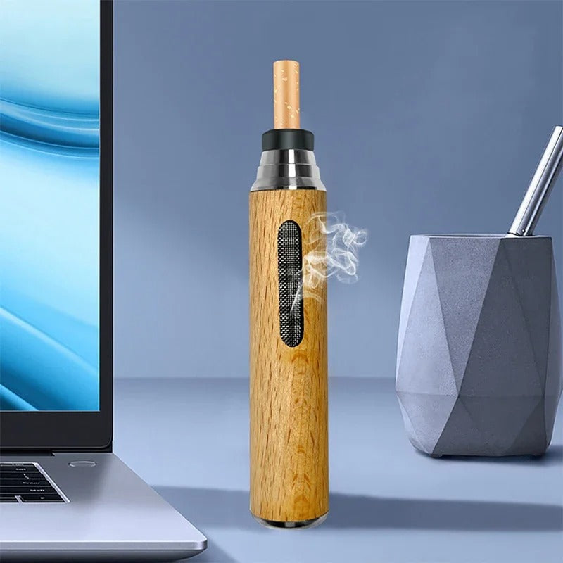 Mini Walnut Wood Ashtray for Car Driver, Cigarette Holder, Tobacco Smoking Pipes, Anti-Ash Tray, Smoking Accessories