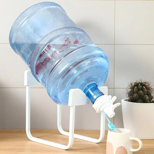 Foldable 19 Liters Water Bottle Stand Rack With Nozzle Water Bottle Dispenser, Faucet Nozzle Holder, Bottled Water Holder, Camping Storage Rack, Gallon