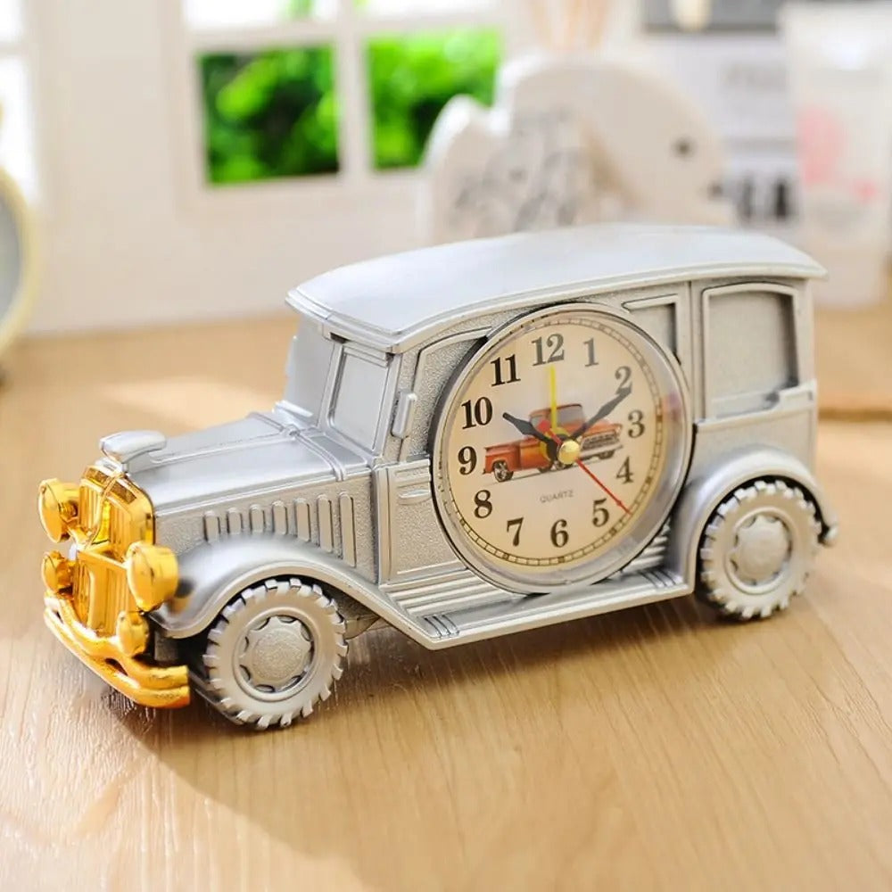 6 Styles Cute Car Alarm Clock Antique Unique Classic Car Bedside Clock Nostalgic Child Alarm Clock Desktop Decor