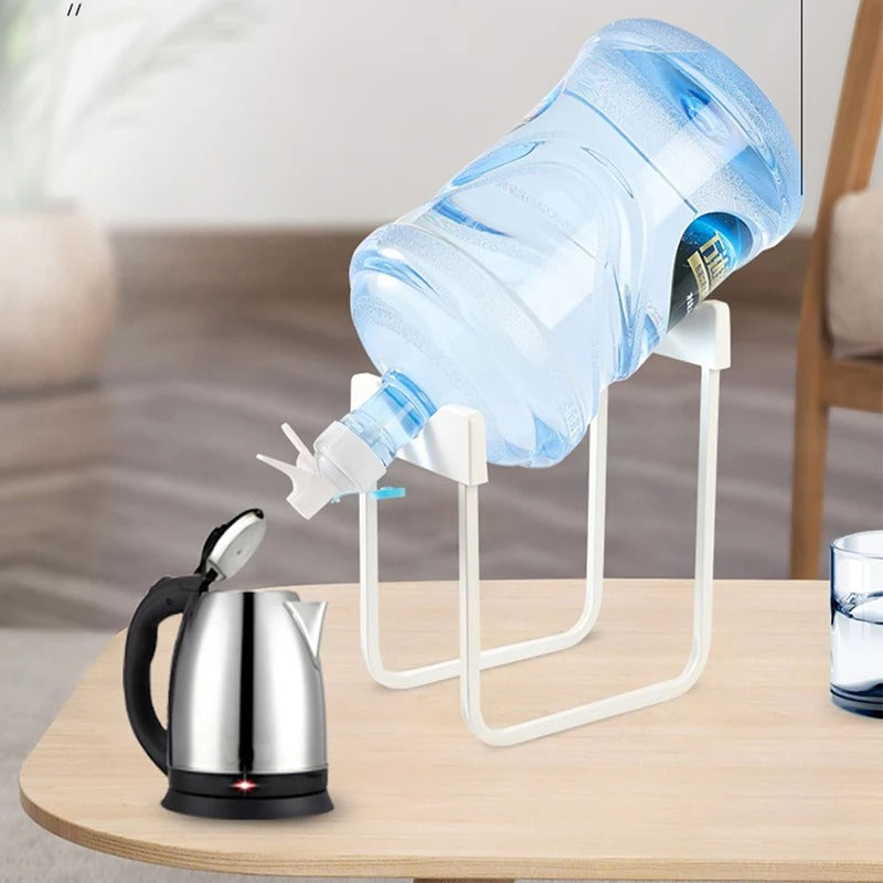 Foldable 19 Liters Water Bottle Stand Rack With Nozzle Water Bottle Dispenser, Faucet Nozzle Holder, Bottled Water Holder, Camping Storage Rack, Gallon