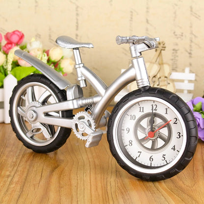 Fashion Miniature Bicycle Bike Shape Wake Up Time Display Alarm Clock Decor Gift For Student Alarm Clock Home Decor Office Watch