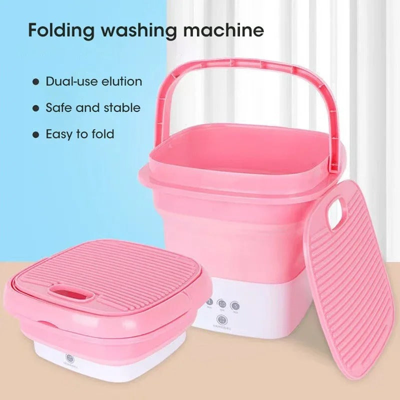 Portable Washing Machine Mini Foldable Washer With Dryer Bucket Washing For Underwear Home Centrifuge Deep Cleaning Machine ﻿