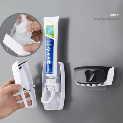 Toothbrush and paste holder