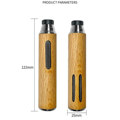 Mini Walnut Wood Ashtray for Car Driver, Cigarette Holder, Tobacco Smoking Pipes, Anti-Ash Tray, Smoking Accessories