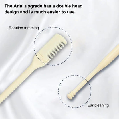 Pack of 2 & 2IN1 Portable Nose Hair Trimmers Waterproof Double Head Nose Hair Removal Washable Men Women Easy To Use Nose Trimmer New