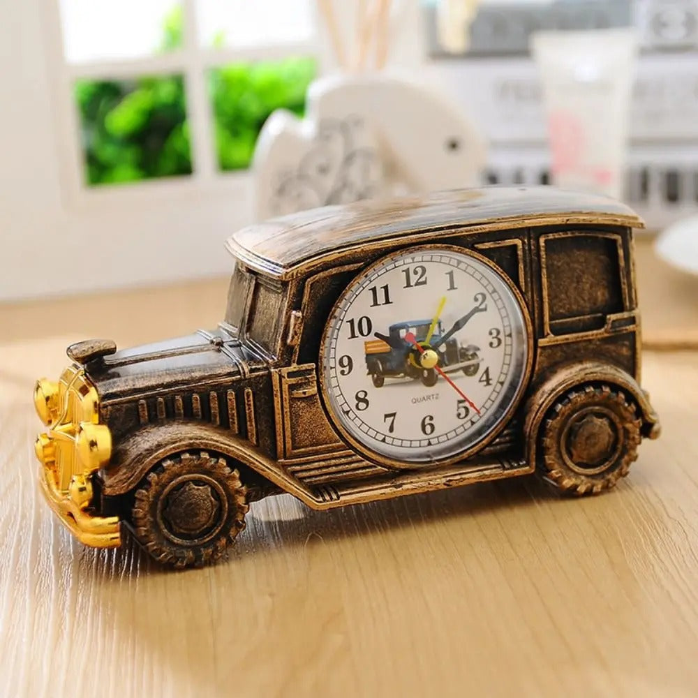 6 Styles Cute Car Alarm Clock Antique Unique Classic Car Bedside Clock Nostalgic Child Alarm Clock Desktop Decor
