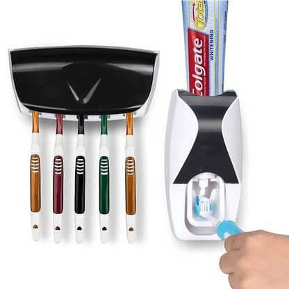 Toothbrush and paste holder