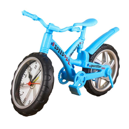 Fashion Miniature Bicycle Bike Shape Wake Up Time Display Alarm Clock Decor Gift For Student Alarm Clock Home Decor Office Watch