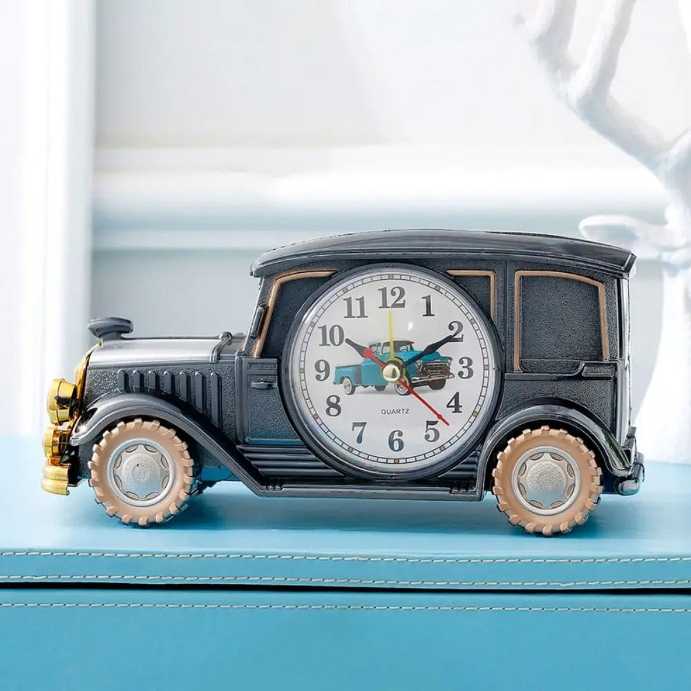 6 Styles Cute Car Alarm Clock Antique Unique Classic Car Bedside Clock Nostalgic Child Alarm Clock Desktop Decor