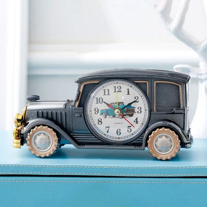 6 Styles Cute Car Alarm Clock Antique Unique Classic Car Bedside Clock Nostalgic Child Alarm Clock Desktop Decor