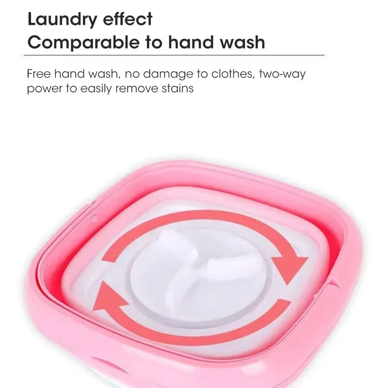 Portable Washing Machine Mini Foldable Washer With Dryer Bucket Washing For Underwear Home Centrifuge Deep Cleaning Machine ﻿