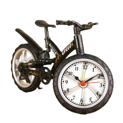 Fashion Miniature Bicycle Bike Shape Wake Up Time Display Alarm Clock Decor Gift For Student Alarm Clock Home Decor Office Watch