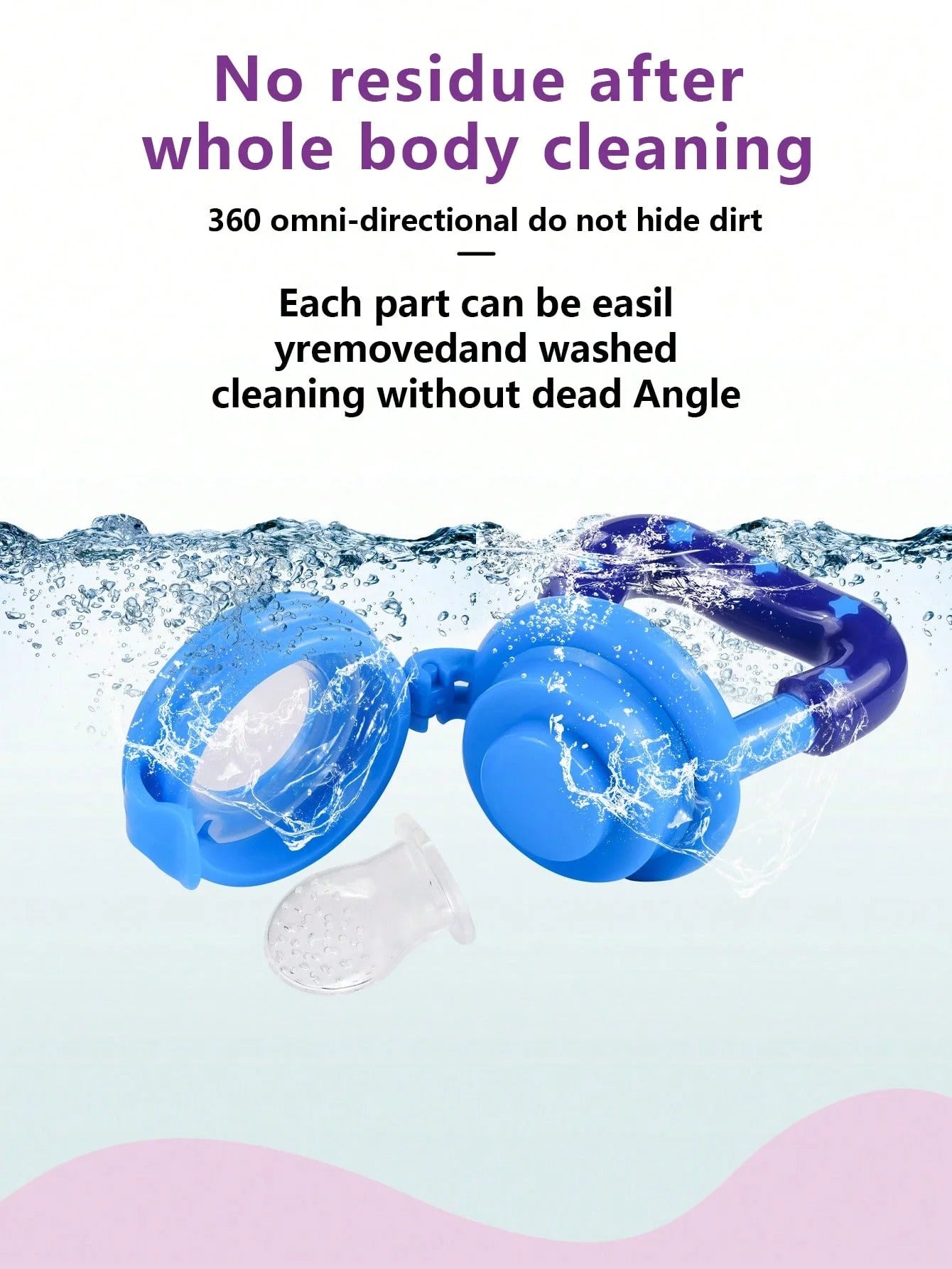 TYRY.HU 4Pcs Baby Toddler Fruit Vegetable with Handles Perfect Food Supplement Food Feeder with 3 Different Size Pacifier Tips