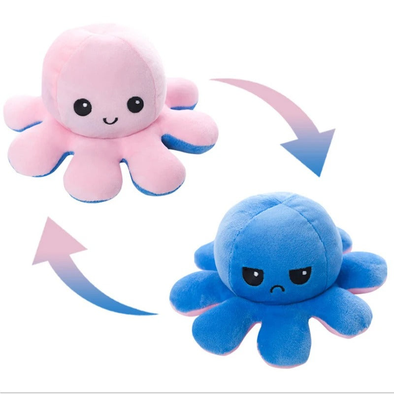 Two-faced Emotional Octopus Happy Or Depressed Octopus Decoration Ornaments Octopus Home Sofa Living Room Decoration Crafts