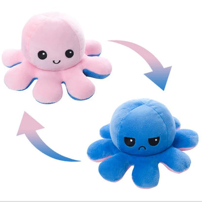 Two-faced Emotional Octopus Happy Or Depressed Octopus Decoration Ornaments Octopus Home Sofa Living Room Decoration Crafts