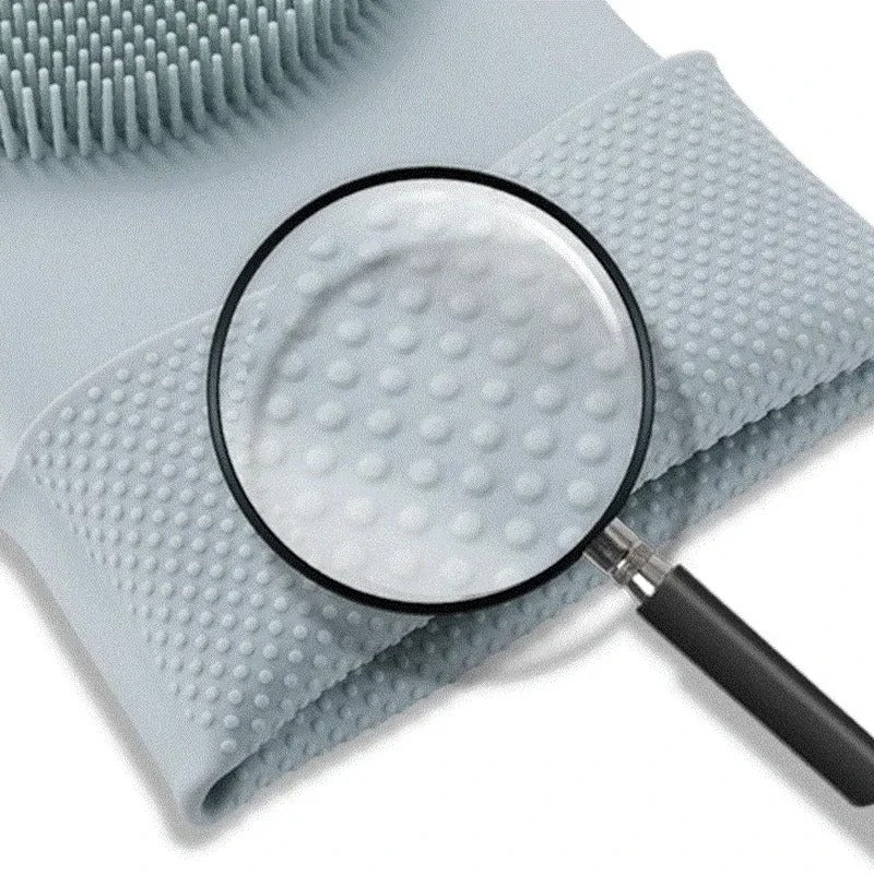 1 Pair Multi Purpose Long Magic silicone rubber gloves Waterproof scrub glove silicone dish washing gloves kitchen