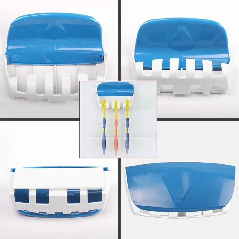 Toothbrush and paste holder