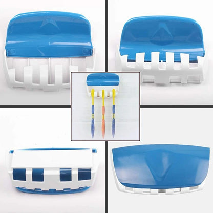 Toothbrush and paste holder