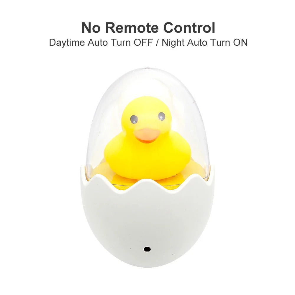 Timing Remote Control Wall Socket LED Night Light 110V 220V EU Plug Lovely Cartoon Yellow Duck Light Sensor LED Night Lamp