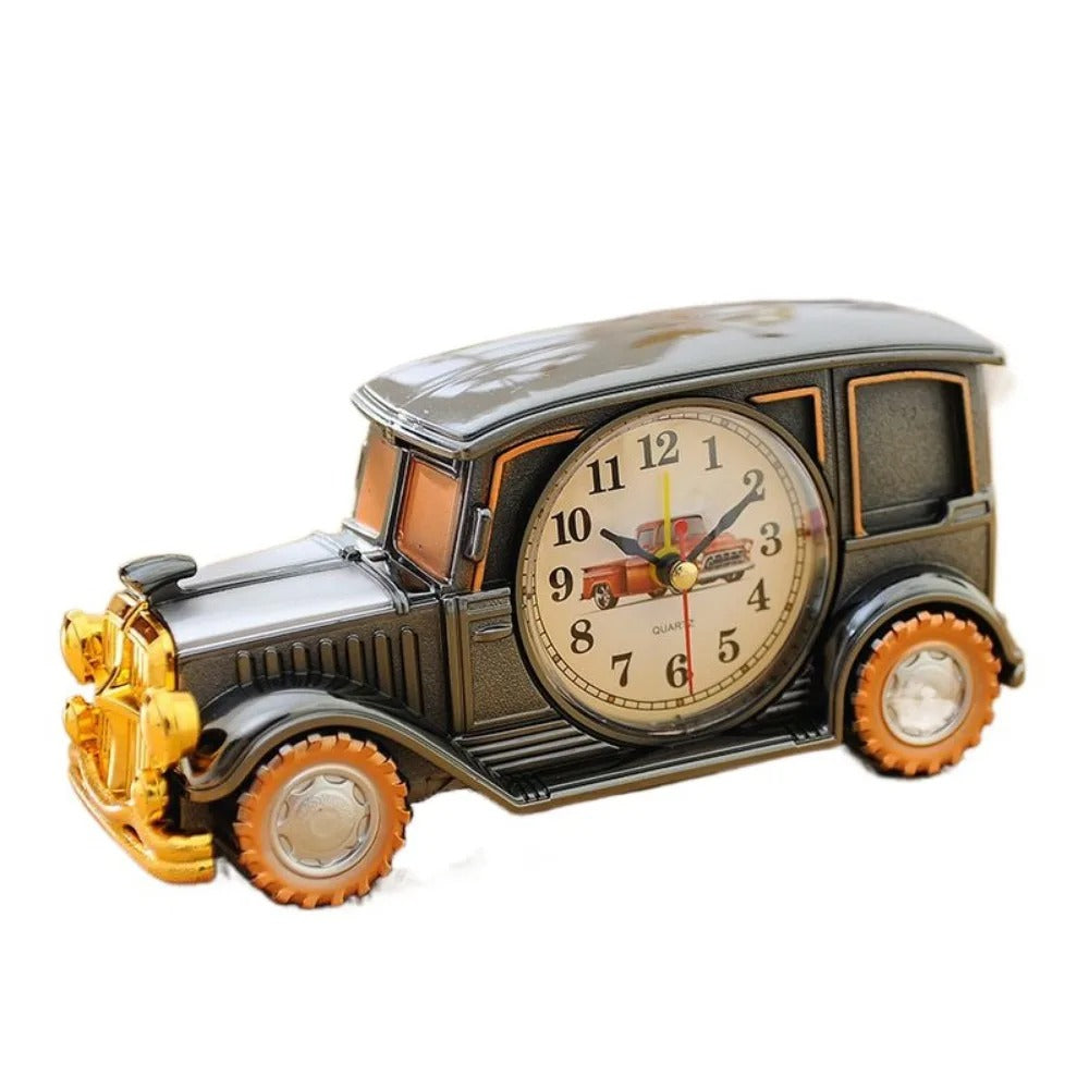 6 Styles Cute Car Alarm Clock Antique Unique Classic Car Bedside Clock Nostalgic Child Alarm Clock Desktop Decor