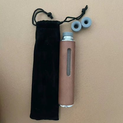 Mini Walnut Wood Ashtray for Car Driver, Cigarette Holder, Tobacco Smoking Pipes, Anti-Ash Tray, Smoking Accessories