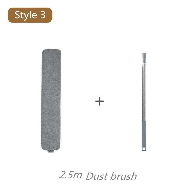 2.5M Dust Cleaner Brush Microfiber Long Extendable Duster Home Cleaning Tools Mites Gap Dust Removal Dusters