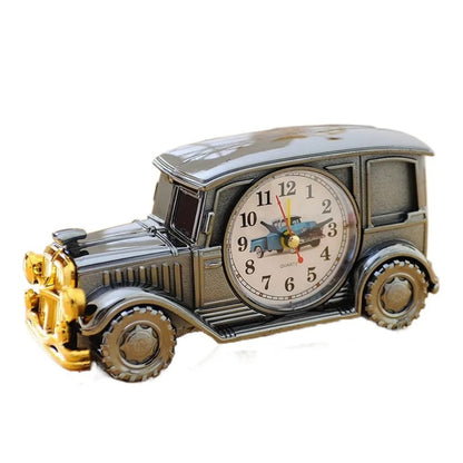 6 Styles Cute Car Alarm Clock Antique Unique Classic Car Bedside Clock Nostalgic Child Alarm Clock Desktop Decor