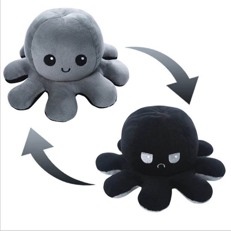 Two-faced Emotional Octopus Happy Or Depressed Octopus Decoration Ornaments Octopus Home Sofa Living Room Decoration Crafts