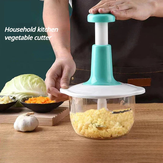 2 Liter Large manual press type vegetable cutter household multi-functional cooking machine mincing machine
