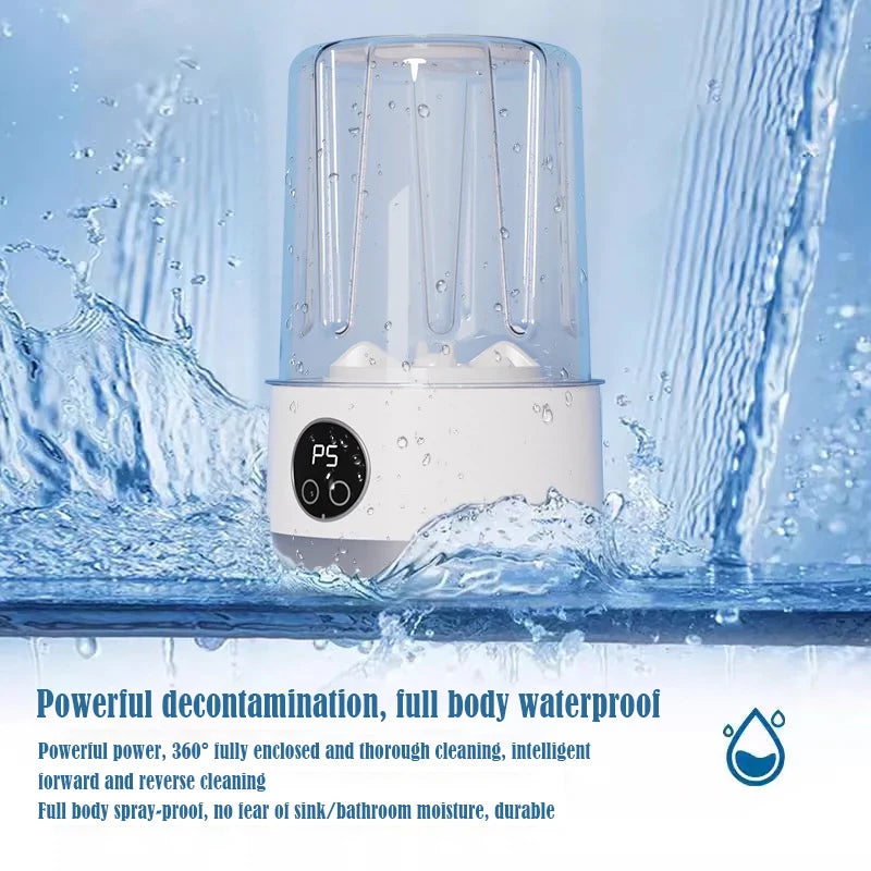 Wireless Charging Portable Washing Machine for Underwear and Socks,Mini Washer for Home and Dormitory with Portable Laundry Cup