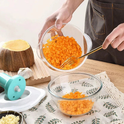 2 Liter Large manual press type vegetable cutter household multi-functional cooking machine mincing machine