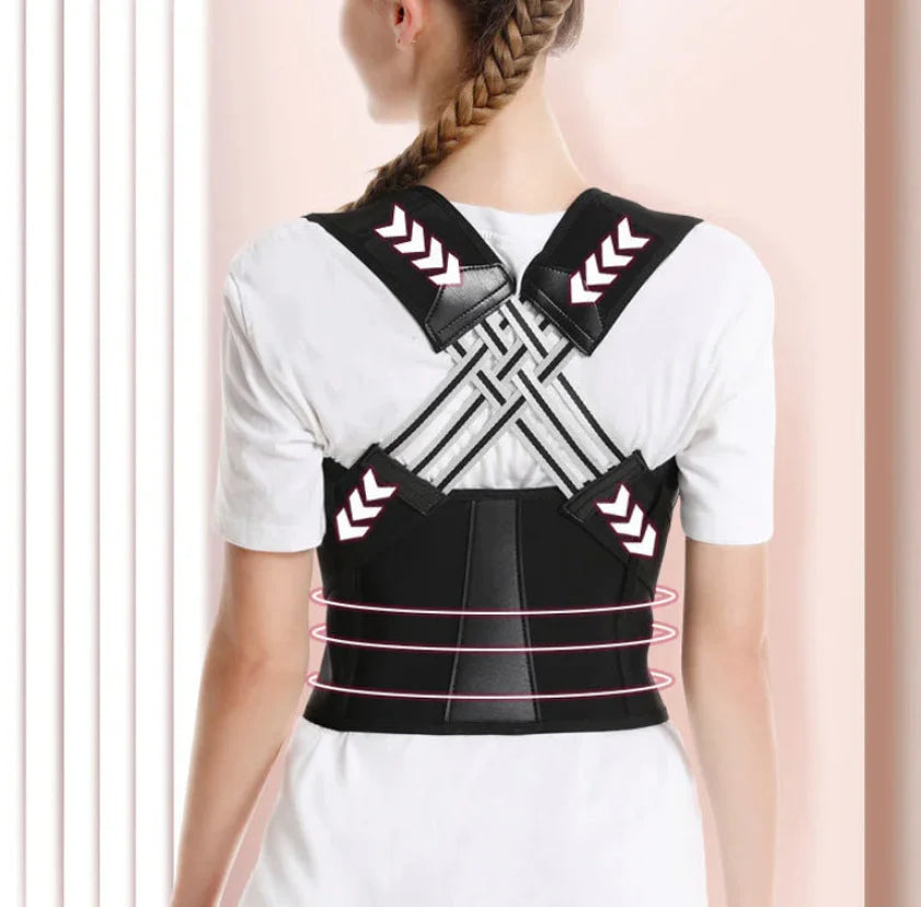 New Adult Posture Corrector Belt, Breathable Back Correction Belt for Women and Men, Back Support, Sitting Position Correction Tool