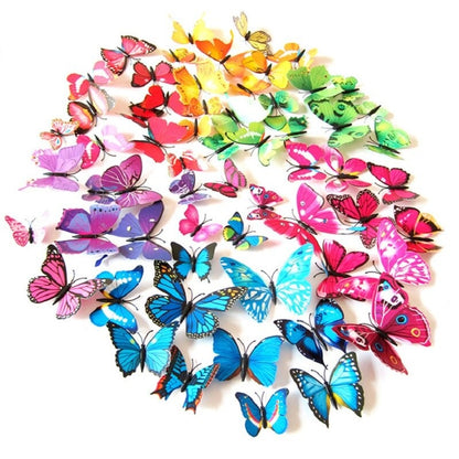 12Pcs Magnet Butterflies Stickers
