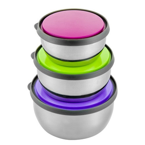 Set Of 3 Stainless Steel Lunch Boxes