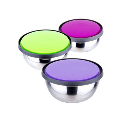 Set Of 3 Stainless Steel Lunch Boxes