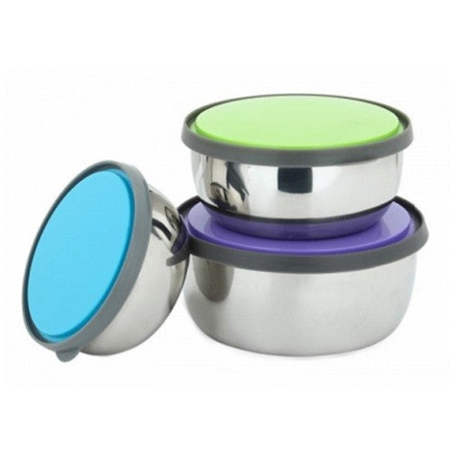 Set Of 3 Stainless Steel Lunch Boxes