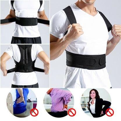 Posture Corrector belt adjustable magnetic posturs corrector back brace support belt for upper back pain relife