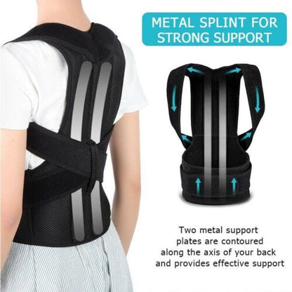 Posture Corrector belt adjustable magnetic posturs corrector back brace support belt for upper back pain relife