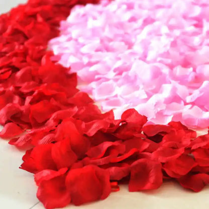 100 Pc's Artificial Rose Flower Petals Leaves