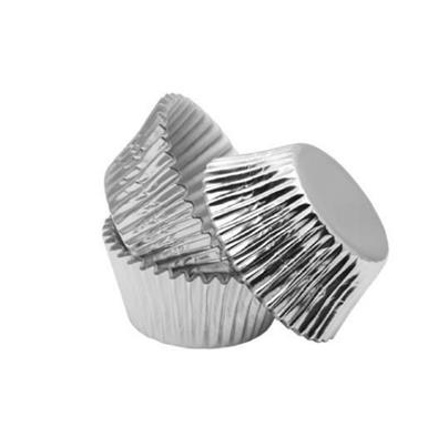 162Pcs/Lot Silver Aluminium Foil Cup Cake Disposable