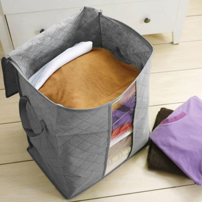 Portable Storage Bamboo Bag Clothes Storage Bag Organizer