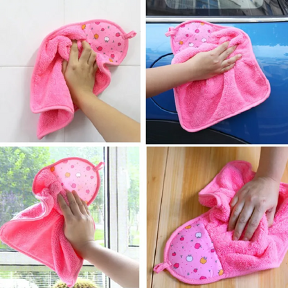 1Pcs Hanging Kitchen Microfiber Hand Towel