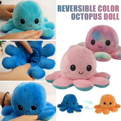Double Sided Reversible Octopus Plush Toy