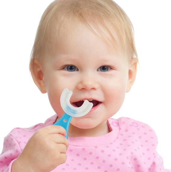 Silicone U-Shaped Baby Toothbrush