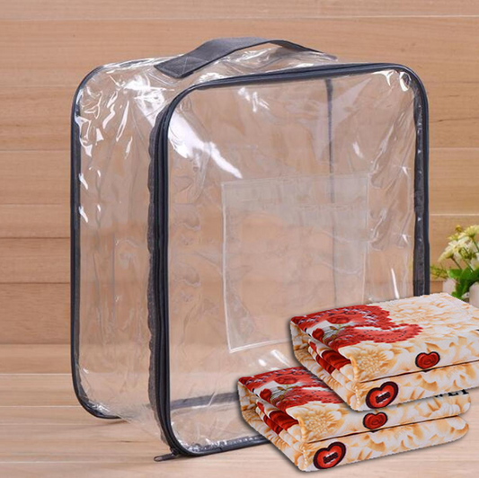 Large Blanket Cover Bag Transparent PVC Plastic Clear