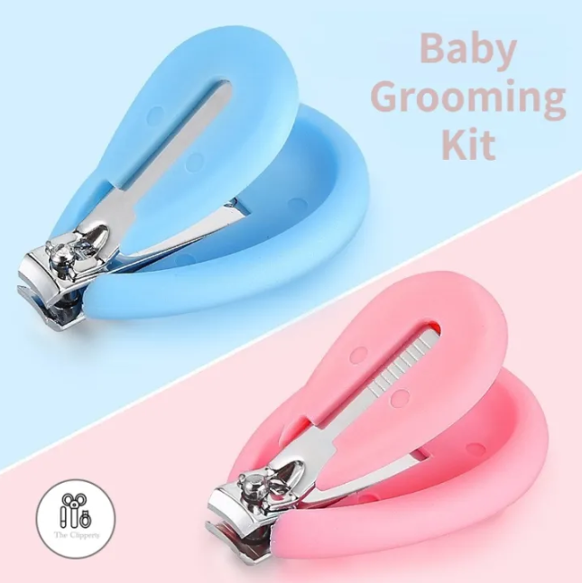 2 In 1 Set Baby Nail Clipper, Nail Scissors Grooming Toddler Kids Best Gift
